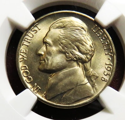 1938-P Jefferson nickel__NGC MS 66 5FS__Full Steps - Image 1 of 3