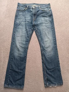 Levi’s 527 Slim Bootcut Jeans Herren W36 L34 Blau Denim Water Less Distressed Saum - Bild 1 von 9