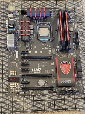 Placa madre MSI Z97 GAMING 5 LGA 1150 Intel DDR3 ATX Intel i5-4690K 16 GB de RAM Foto 1 de 4