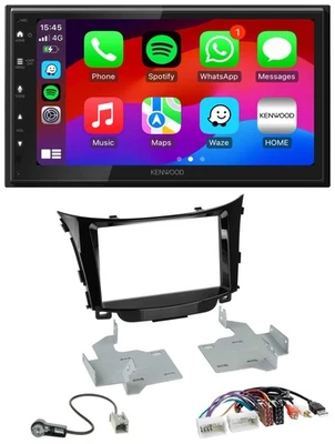 Kenwood MP3 USB DAB 2DIN Bluetooth Autoradio für Hyundai i30 ab 2012 AUX USB - Bild 1 von 4