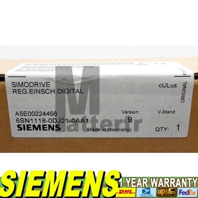 New 6SN11180DJ210AA1 Siemens Simodrive 6SN1118-0DJ21-0AA1 6SN1 118-0DJ21-0AA1 - Image 1 of 4
