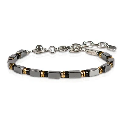 Pulsera GritChain Hematita y Obsidiana Hema a Mano para Hombre - Chakra Ajustable para Hombre... Foto 1 de 4