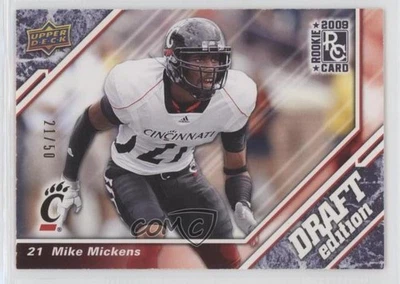 2009 Upper Deck Draft Edition Blue /50 Mike Mickens #75 Rookie RC - Image 1 of 2