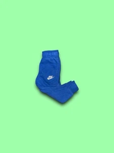 NIKE Boys Game Royal Sweatpants Cargo Pocket Fleece Jogger Pants Small 2-3 3T - Picture 1 of 5