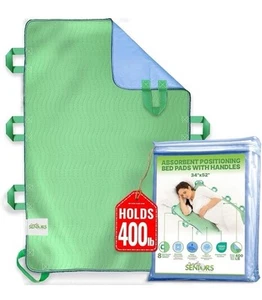 Patient Transfer Elderly Positioning Sheet Bed Pad 34”x52 Turning Lifting Moving - Picture 1 of 8