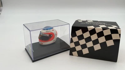 MIN381980018 Minichamps Casco F1 Helmet Rubens Barrichello 1998 1/8 - Immagine 1 di 2
