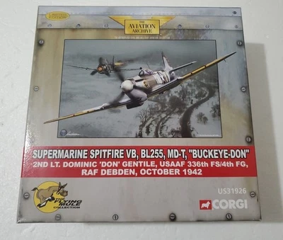 Corgi US31926 Supermarine Spitfire VB, BL255, MD-T, “Buckeye Don” 1:72 - Image 1 of 4