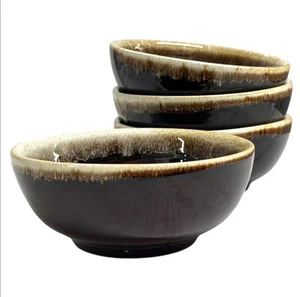 Pfaltzgraff Vintage Gourmet Brown Drip Pottery Suppe/Müslischalen - 90er Sammlerstück - Bild 1 von 8
