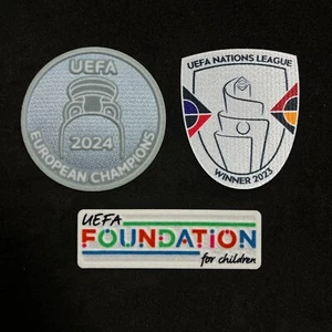 OFFIZIELLE EURO 2024 CHAMPIONS + NATIONS LEAGUE SIEGER 2023 + FOUNDATION Patches - Bild 1 von 6
