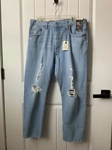 Levi's 501 original recortada pierna recta enredada 32x26 precio de venta sugerido por el fabricante $108 - Imagen 1 de 5