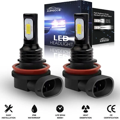 For Chevrolet Avalanche LT Crew Cab Pickup 2007-2013 LED Headlight Low Bulb Kit - Image 1 of 4