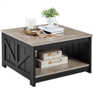 Couchtisch Kaffeetisch Quadratischer Sofatisch Moderner Wohnzimmertisch - Bild 1 von 11