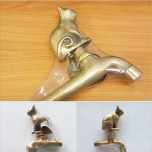 3x Tap Faucet Garden Sink Basin Cat Spigot Figurine Vintage Water Home Decor - Picture 1 of 12