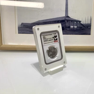 SHINA 1CT Acrylic Display Stand Case Holder for NGC Graded Coin Slab Storage Box