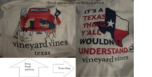 Vinyard Vines T-Shirt Uomo Taglia X-Large Tema Texas Cotone Manica Corta, Bianco - Foto 1 di 7