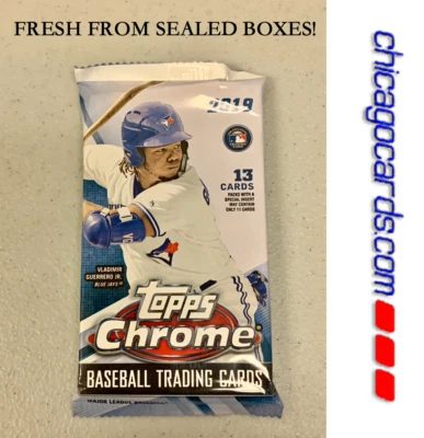 2019 Topps Chrome HOBBY Jumbo Pack Look4 Tatis Guerrero Riley Rookie Trout AUTO - Image 1 of 4