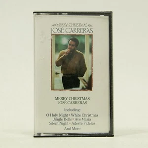 Jose Carreras Merry Christmas Cassette Tape 1986 VTG Holiday Music - Picture 1 of 3