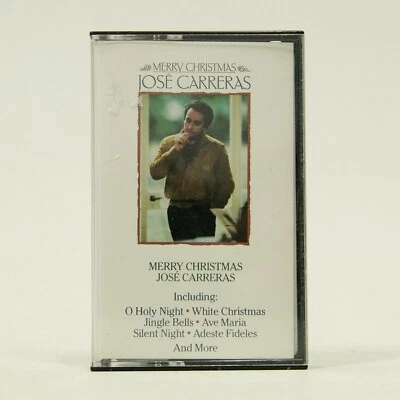Jose Carreras Merry Christmas Cassette Tape 1986 VTG Holiday Music - Image 1 of 3
