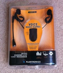 Plantronics .Audio 450 Black In-Ear Gaming Computer NC Headset New in Sealed Box - Picture 1 of 3
