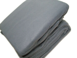 Home Collection Ashley Cooper Fleece Solid Dark Gray King Sheet Set New