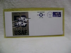 AIR FORCE ACADEMY 50TH ANNIVERSARY POSTMARK CACHET COLLECTIBLE 1947-1997  - Bild 1 von 7