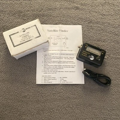 JVI Black Pocket Sized Signal Satellite Finder (10-SF20) LNB RCVR 950-2050 MHz - Image 1 of 4