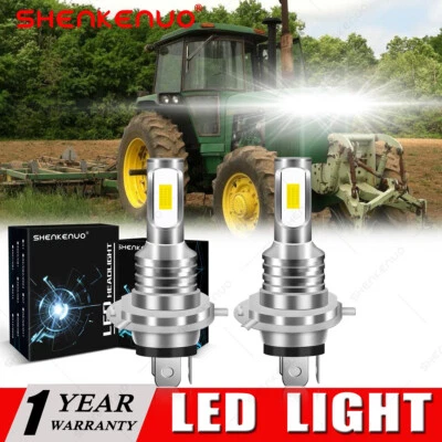 2 LED light bulbs For Deere 4210 4250 4310 4320 4410 4450 4500 4510 headlights - Image 1 of 4