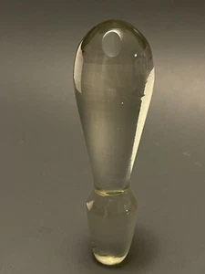Large Vintage Blown Glass Dimpled Decanter Bottle Stopper - Picture 1 of 12