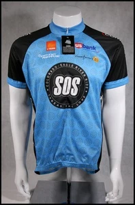 CUSTOM PEAK 1 COLORADO EAGLE RIVER RIDE CYCLING JERSEY RACE RAGLAN ADULTS MENS L - Picture 1 of 8