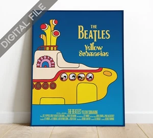 Poster The Beatles - Yellow submarine original reproduction - HQ digital image - Picture 1 of 7