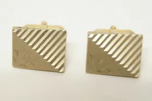 Gemelos de color dorado para hombre - eslabones de puño de vestido elegantes - a la moda - Imagen 1 de 4