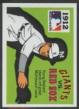 1971 Fleer World Series card #10 1912 New York Giants vs. Boston Red Sox