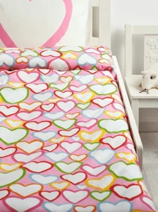 IKEA VITAMINER HJARTA Child’s Twin Size Heart Print Duvet - Picture 1 of 3
