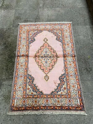 Alfombra natural vintage de 2'10'' x 4'6'' alfombra de pueblo alfombra hecha a mano.SKU:F647 Foto 1 de 4