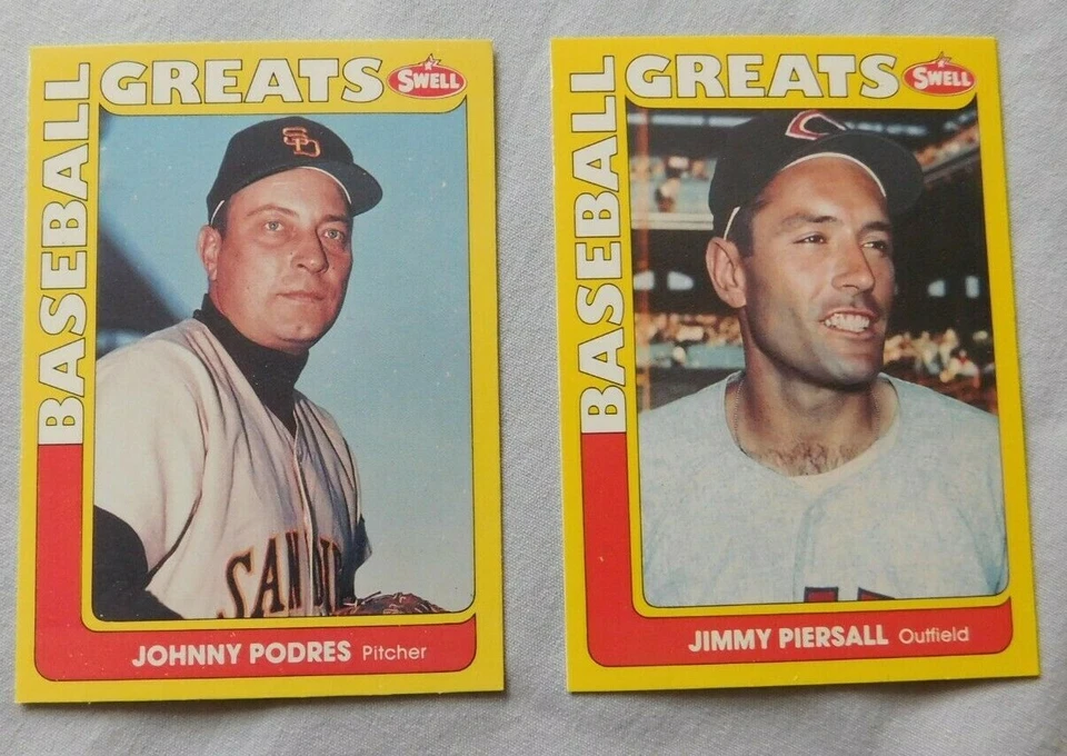 1991 Swell Baseball Greats Baseball Card Pick One - Image 1 of 1