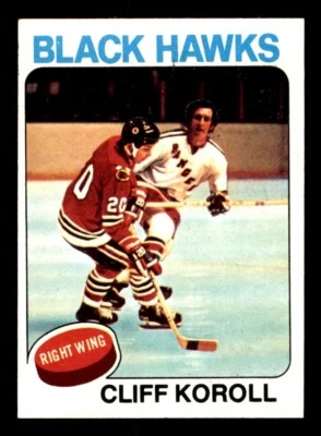 1975 Topps Hockey #139 Cliff Koroll NM - Image 1 of 2