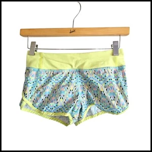 Ivivva Athletic Shorts Geometric Print Running Activewear Shorts Size 10 - Picture 1 of 8