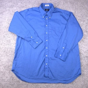 Vintage Gitman Bros Shirt Mens 18.5 34 Oxford Dress Blue Made In USA Button Down - Picture 1 of 8
