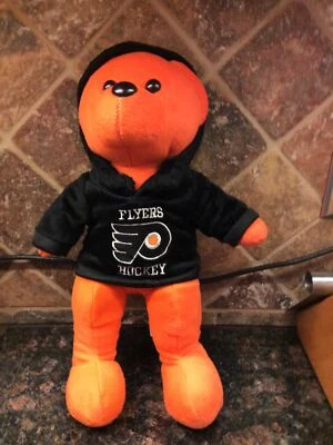 Philadelphia Flyers Hockey Oso de Peluche Peluche Naranja Negro NHL Sudadera con Capucha 15" Foto 1 de 4