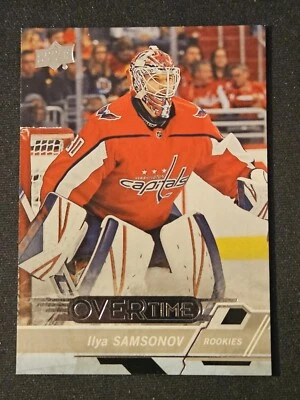 18-19 Upper Deck Overtime Ilya Samsonov Rookie 🚨🚨🚨 Washington Capitals  - Image 1 of 2