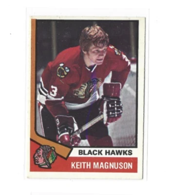 1974-75 O-Pee-Chee #75 Keith Magnuson EXMT - Image 1 of 2