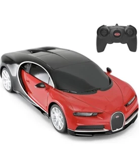 RASTAR Bugatti Toy Car 1/24 Scale Bugatti Chiron RC Model Car Red - Picture 1 of 9