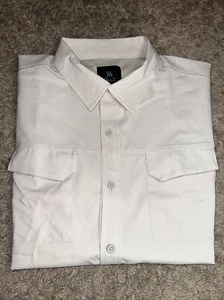 Men's Gillz Short Sleeve Button Up Gray Fishing Shirt Size Large - Picture 1 of 9