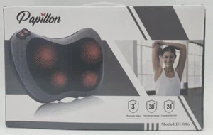 Papillon 3D Shiatsu Massager With Heat Pillow AC/DC Powered JH-016 BRAND NEW  - Picture 1 of 2