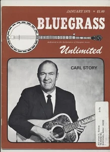 Bluegrass Unlimited Magazine Vol. 09 # 07 Jan. 1975 Carl Story HTF Al Hawkes - Picture 1 of 4