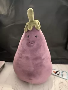 Jellycat Retired Rare Vivacious Vegetable Eggplant New with Tags - Picture 1 of 3