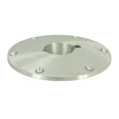 Springfield 9" Base de Assento de Barco Redonda Trava Cônica Alumínio 8 Furos Cetim SP-1600003 - Imagem 1 de 2