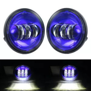 Par de luces antiniebla LED azules de 4,5"" para motocicleta Yamaha Roadliner - Imagen 1 de 8