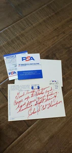JOHN CAT THOMPSON SIGNED BASKETBALL HALL OF FAME HOF POSTCARD MONTANA PSA DNA - Picture 1 of 1