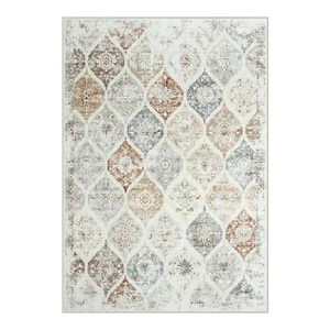 Moroccan 3x5 Entryway Rugs Indoor Beige Machine Washable Area Rugs Neutral Ar... - Picture 1 of 6